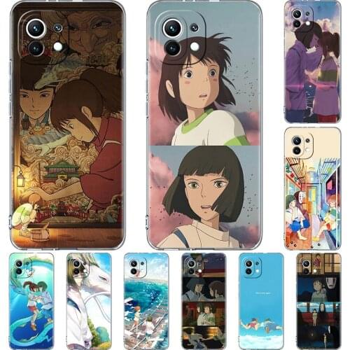 Silicone Phone Case For Xiaomi Mi Poco X3 NFC 10T Pro 11 M3 Note 10 Lite F3 9T F1 11i Clear Soft Back Cover Spirited Away Fundas