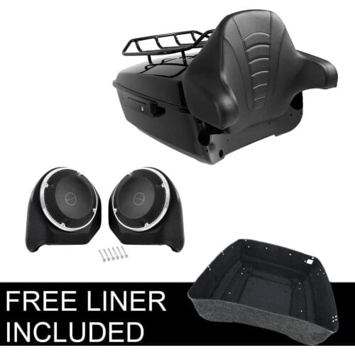 Motorcycle King Pack Trunk Luggage Rack Speaker For Harley Tour Pak Touring Road King Road Glide Street Glide 2014-2020