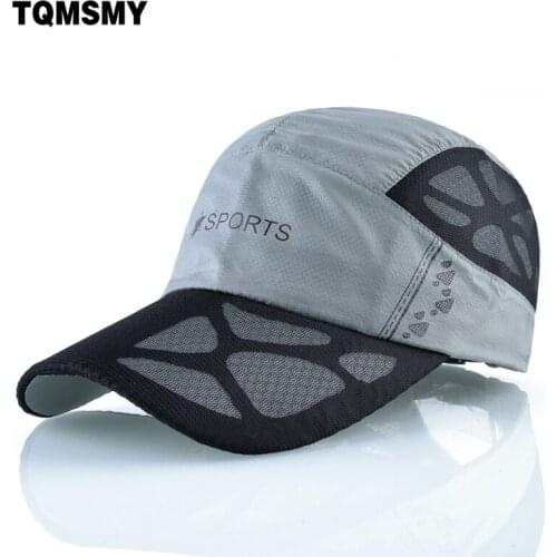 Outdoor sport hats for men Quick-drying Snapback caps Thin&light sun visor hat womens baseball cap man Breathable mesh bone