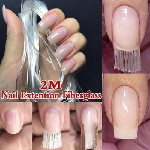 Nail Art Fiberglass for UV Gel DIY Nail Form Fibernails Acrylic Nail Extension Tips Fiber Glass Nails Building Manicure Tool
