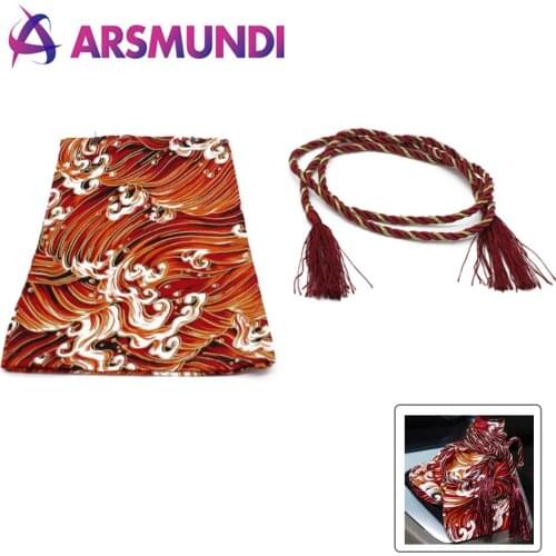 Universal Canvas Katana Shift Lever Knob Dust Cover Racing Samurai Sword Shift Knob Collars