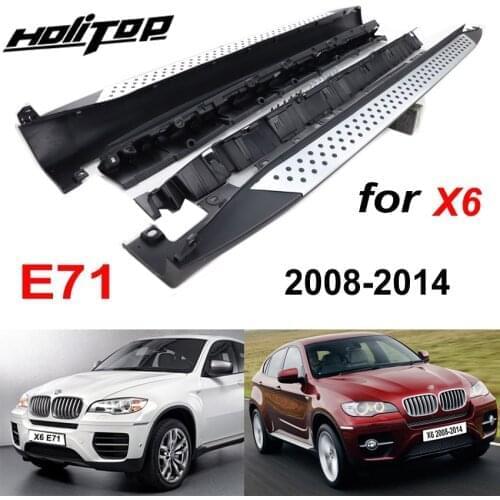 Thicken nerf bar side step bar running board for BMW X6 E71 2008 2009 2010 2011 2012 2013 2014, OE model, real excellent quality