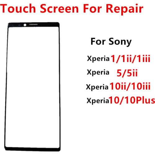 Xperia5ii Outer Screen For Sony Xperia 5 II 6.1" Front Touch Panel LCD Display Screen Out Glass Cover Lens Repair Replace Parts