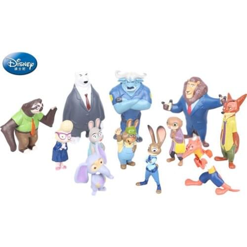 12 Styles Disney Series Zootopia Crazy Animal City Zoo Metropolis Children Doll Decoration Doll Toys for Children Anime Figure