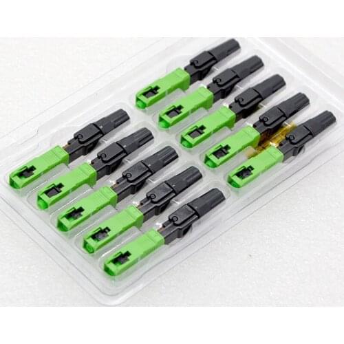 200pcs NEW Optical Fiber Fast Connector SC UPC/APC Single Mode Preburied FTTH Fiber Optical Quick Connector Free Shipping