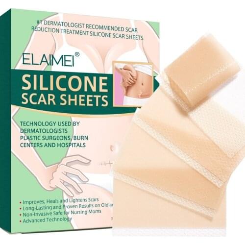 4pcs / Set Silicone Scar Removal Patch for Stretch Marks,Wound and Burn Skin Repair Scar Removal Treatment