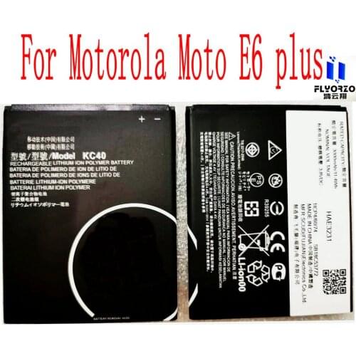 5Pcs/lot 100% Brand new original 3000mAh KC40 Battery For Motorola Moto E6 plus XT2025-1 XT2025-2 Mobile Phone