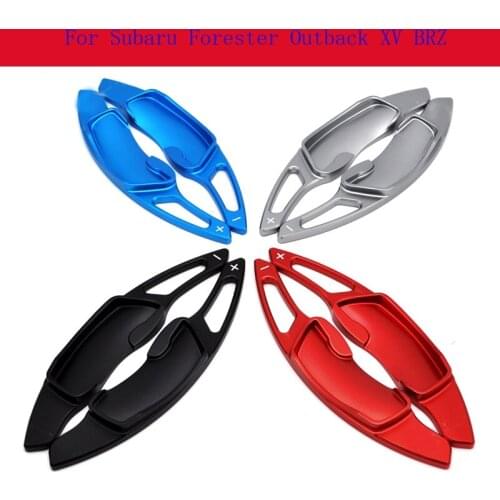 Car Accessories 2PCS Quality Aluminum Alloy Steering Wheel Shift Paddle Shifter For Subaru Forester Outback XV BRZ