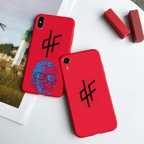 PNL QLF Rapper Phone Case Red Candy Color for iPhone 6 7 8 11 12 s mini pro X XS XR MAX Plus