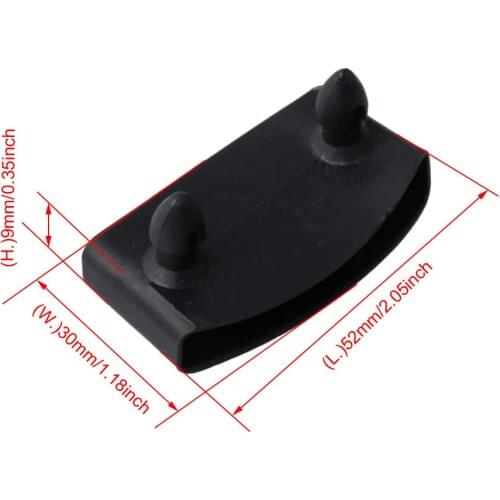 50Pcs Black Single End Caps Bed Slat Holders Contains Replacement for Holding and Securing Wooden Slats on The Bed