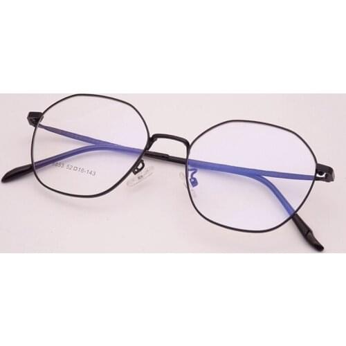 DOISYER New anti blue light glasses metal frame flat lens for men and women