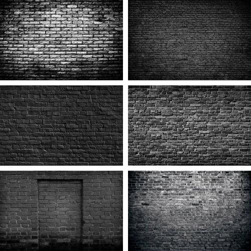 Photography Background Dark Black Carbon Stone Brick Wall Surface Texture Party Decor Photo Backdrops Photocall Photozone Studio
