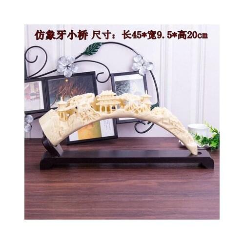 Imitation ivory Creative living room furniture wine cabinet bogu shelf antique porch study office Chinese handicrafts
