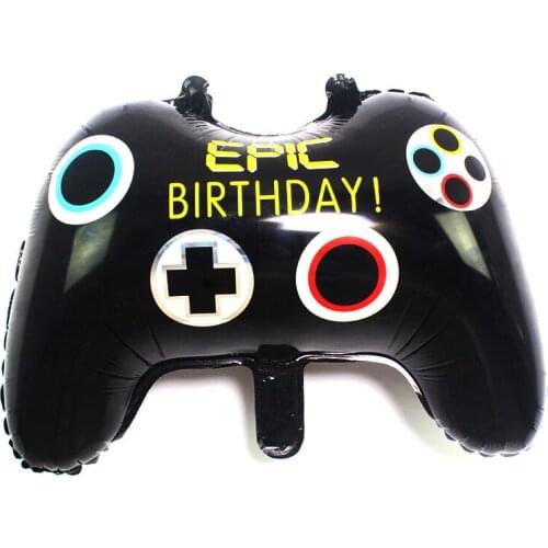 KAMMIZAD 5pcs/lot 20inch black Gamepad Black technology balloons game External equipment party decorations kids globos