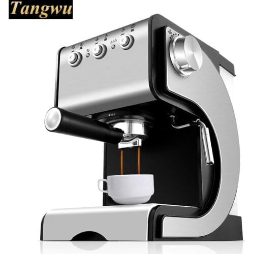 Coffee maker USES a fully semi-automatic, commercially available steam type blister