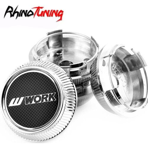 4pcs 64mm 51mm Work Emotion Wheel Hub Center Caps Emblem for Rally Super GT Wheels Rim Cover Hubcaps Accessories