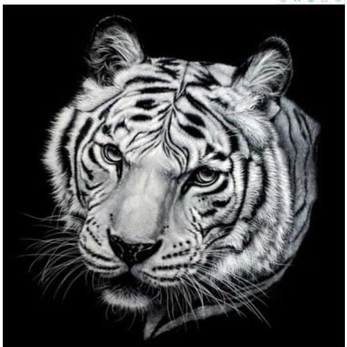 Full diamond painting tiger head animal embroidery mosaic diy dimond dotz sticker rhinestone picture puzzle drawing wall decor