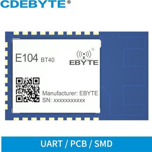 E104-BT40 BLE4.2 SPP3.0 Serial Port to Dual Mode Bluetooth Slave Module Low Power AT Command 3dbm UART PCB Antenna