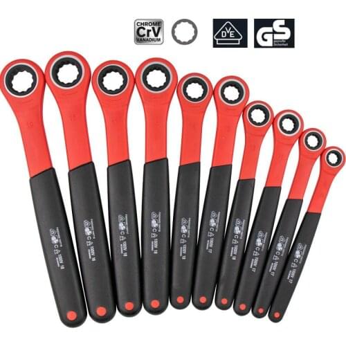 German VDE Certified 1000V Insulated Torx Ratchet Wrenches Electrician Special Quick Wrench Set,Automobile Motorcycle Tool Kit