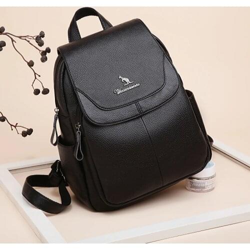 Luxury Brand Women Backpacks High Quality Leather School Backpacks for Girls High Capacity Travel Backpack School Bags for Girls