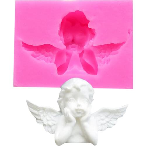 Sugarcraft 3d Baby Angel Frame Silicone Mold Fondant Mold Cake Decorating Tools Bakeware Chocolate Gumpaste Mold