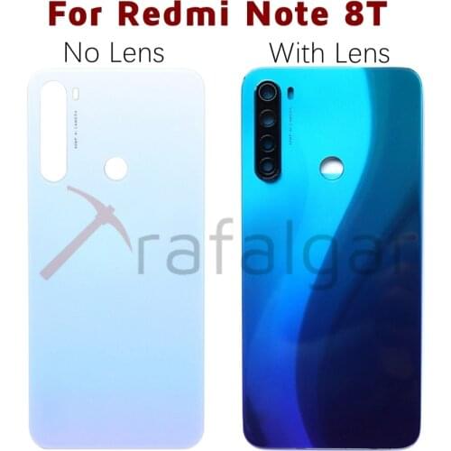 Original NEW For Xiaomi Redmi Note 8T Back Battery Cover Glass Panel 8 T Rear Door Housing Case For Redmi Note 8T Battery Cover