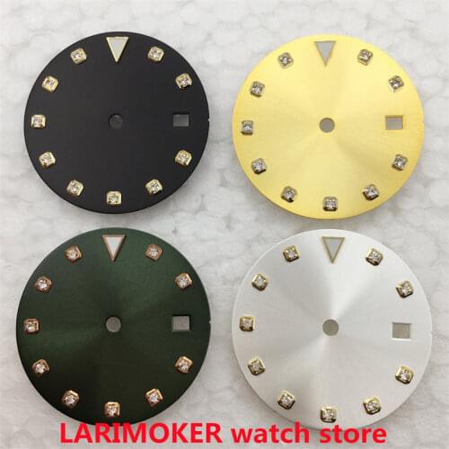 BLIGER 29.2mm mens watch dial is suitable for Miyota-DG-2813-3804 case automatic movement dials green