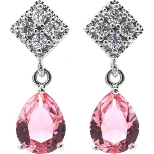 17x14mm Stunniing Created Blue Turquoise Black Onyx For Sister Daily Wear Silver Stud Earrings