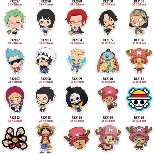 10pcs Cartoon Character Japan Anime Planar Resin Acrylic Charms Cabochon Printed for Keychain