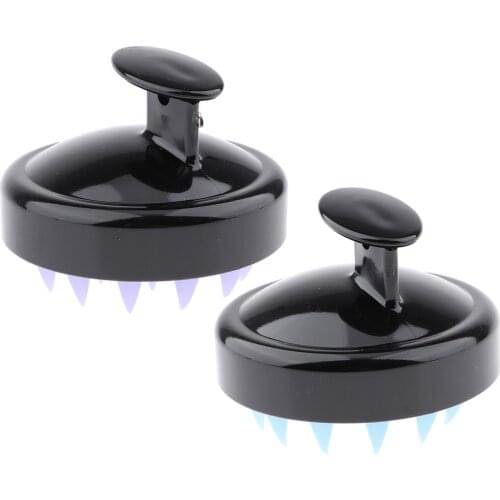 2 Pack Hair Scalp Massager Shampoo Brush, Dandruff Head Massage Hairbrush Comb with Soft Silicone Teeth for Adults and Kids