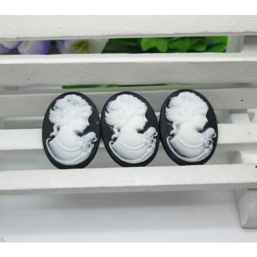 20Pcs Black Girl Resin Decoration Crafts Kawaii Bead Flatback Cabochon Fridge Magnet Scrapbook DIY Accessories Buttons