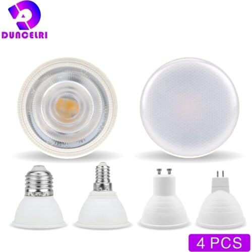 4pcs/lot LED Bulb E27 E14 MR16 GU10 GU5.3 Lampada Led 6W 220V 24/120 Degree Bombillas LED Lamp Spotlight Lampara LED Spot Light
