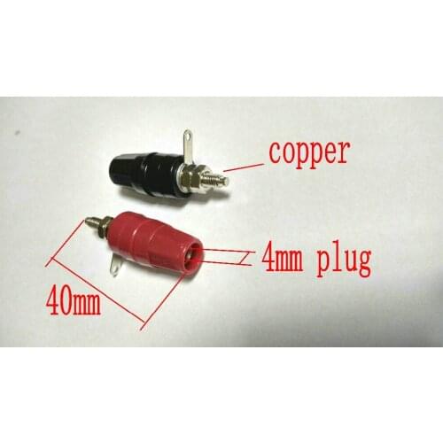 40PCS high quality copper audio speaker binding for 4mm banana plug connector New