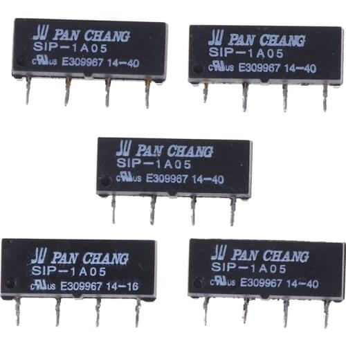 5pcs Or 10pcs 5V Relay 5PCS SIP-1A05 Reed Switch Relay For PAN CHANG Relay 4PIN