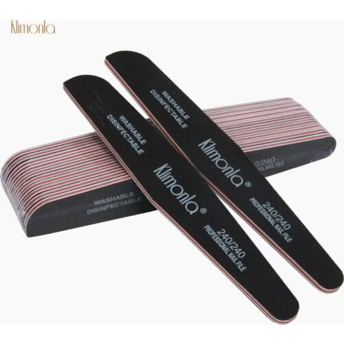 5Pcs/kit Black Sanding Sponge Nail File 240 Buffers Set Files Grinding Polishing Nail File Manicure Nail Art Tools