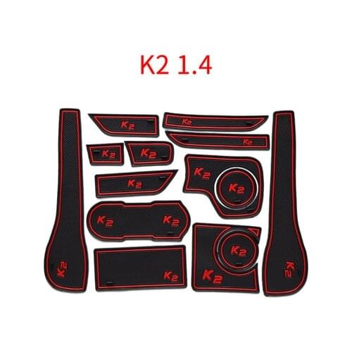 For 2011-2017 kia k2 car interior accessories car mat Free Shipping Door groove cushion interior refit middle control armrest