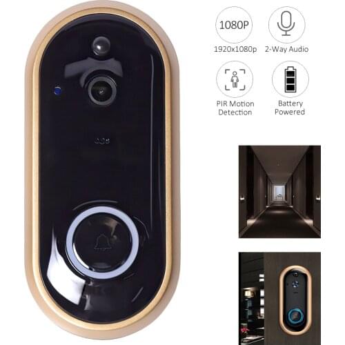 Wireless Doorbell 1080P Visual Intercom Smart Home Video Remote Outdoor Support TF Card Audio Door Bell for Smart life Home