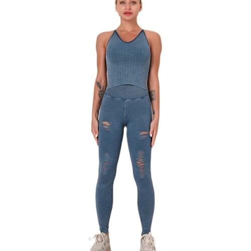 Seamless Yoga Set Gym Fitness Summer Clothing Sport Outfit Women Sportswear High Waist Athletic Leggings Sports Bra Suits