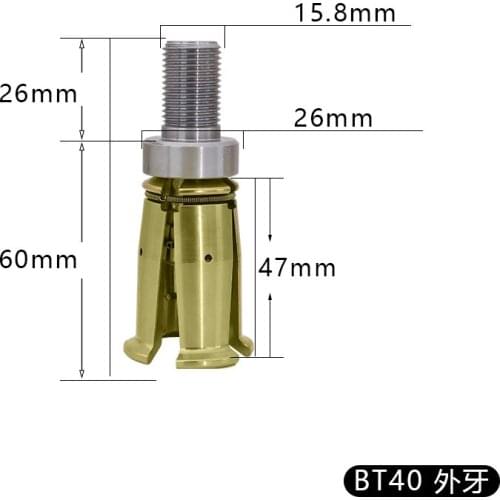 BT30 BT40 45 degree OuTaiwan four-petal claw pull claw spindle pull claw broach machining center lock mouth chuck