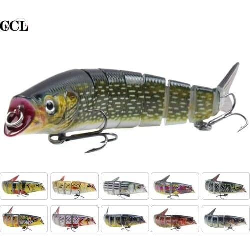 CCLTBA Trout Bait Fishing Lures 14cm 21.5g Jointed Minnow Bait Fishing Tackle Lures Wobbler Swimbait