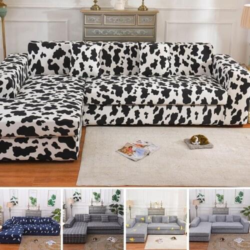 Popular Style All Inclusive Elastic sofa cover Soft Couch Slipcovers with Pillowcase 34 colors 1-4 Seaters
