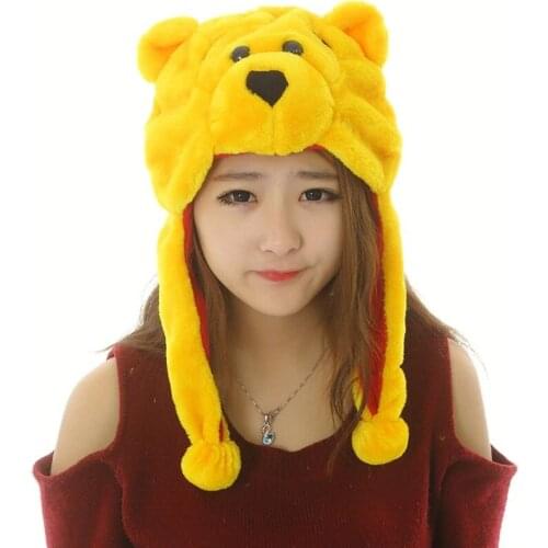 Plus Fleece Kids Caps Cartoon Winter Children Girls Hat Hat Girls Boys Scarf Thicken Cap Newborn Photography Baby Stuff Gifts