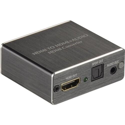 HDMI-compatible Audio Extractor + Optical TOSLINK SPDIF + 3.5mm Stereo Audio Converter 4K x 2K Audio Splitter