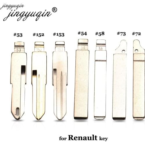 Jingyuqin 15pcs Flip KD VAC102 VA2 HU83 Remote Key Blade Type #53 #54 #58 #72 #73 #152 #153 For Renault Nissan Peugoet Citroen