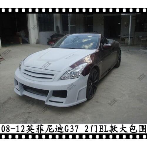 Suit For Infiniti Trbt G37 Double Door Refitting Big Surround Coupe Front Side Skirt Bar Rear Guard