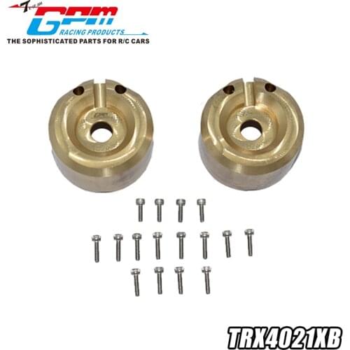 CNC machined brass counterweight front and rear universal cup outer cover for TRAXXAS 1/10 TRX4 TRX6