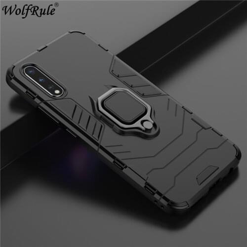 Holder Magnetic Case For Vivo V17 Neo Case Durable Metal Phone Finger Ring Stand Cover For Vivo iQOO Neo Case Vivo iQOO Neo