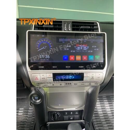 6+128G Carplay Android 10 Radio Receiver Multimedia For Toyota Land Cruiser Prado 150 2018 2019 2020 GPS Video Player Head Unit