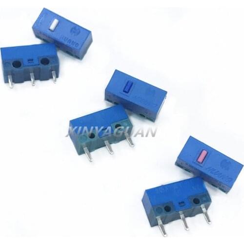 2Pcs/lot HUANO Mouse Micro Switch 20 million / 50 million / 80 million times high life mouse maintenance 3pin button switch