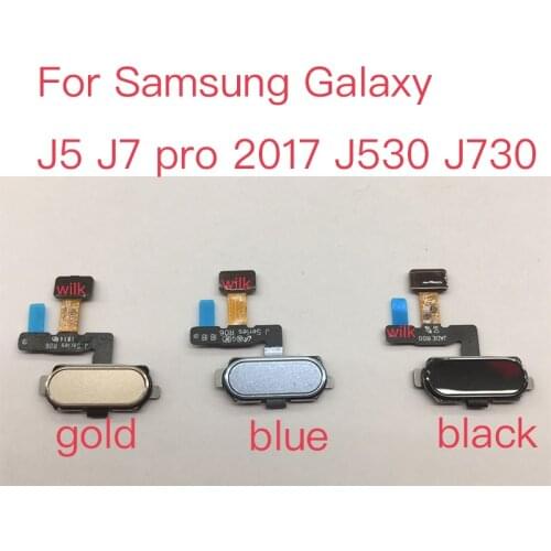 New Original Touch ID Fingerprint Sensor Home Return Key Button Flex For Samsung Galaxy J5 J7 pro 2017 J530 J730
